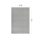 World Rug Gallery Contemporary Geometric Reversible Plastic 3'x5' Black Outdoor Rug 6059BLACK3X5 - alternate 3